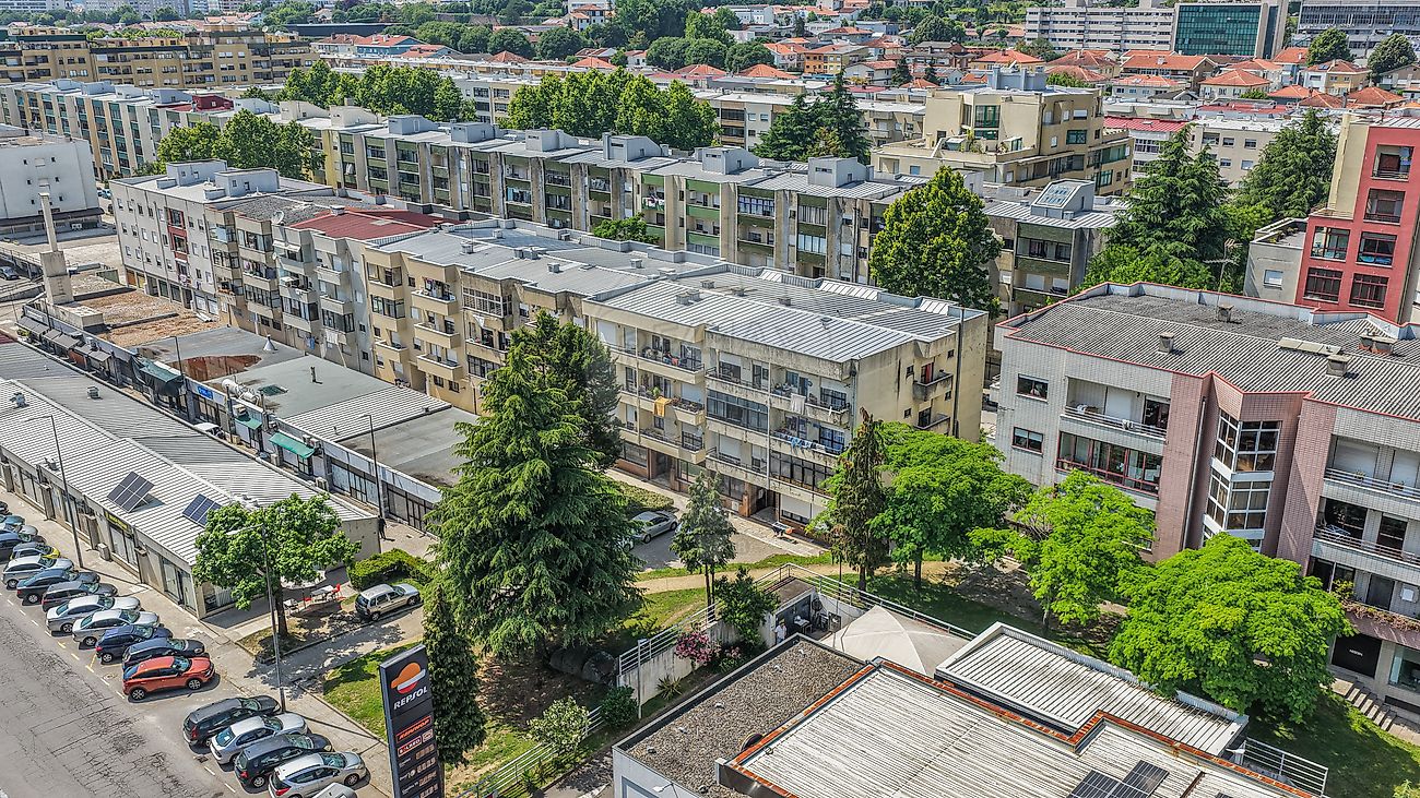 Enquadramento urbano do prédio em São Victor próximo ao Braga Parque